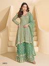 Anokhi By Sayuri Real Georgette Embroidery Readymade Suits Wholesale In India